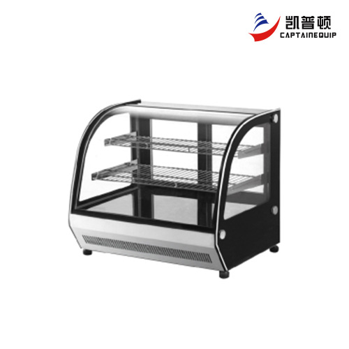 Изящный подогреватель еды из изогнутого стекла для коммерческого использования