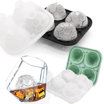 Online Hot Sale Food Grade Silicone Basketball-Shaped Ice Cube Mold