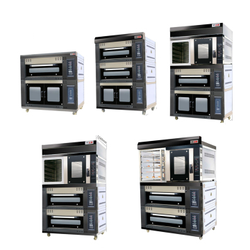 5-Tray & 8-Tray Commercial Electric Gas Combined Oven: Multifunctional Convection & Deck Oven Solution