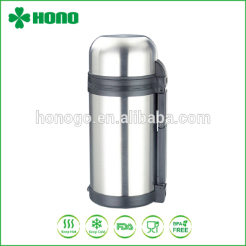 40oz double wall stainless steel thermal pot manufactures with handle