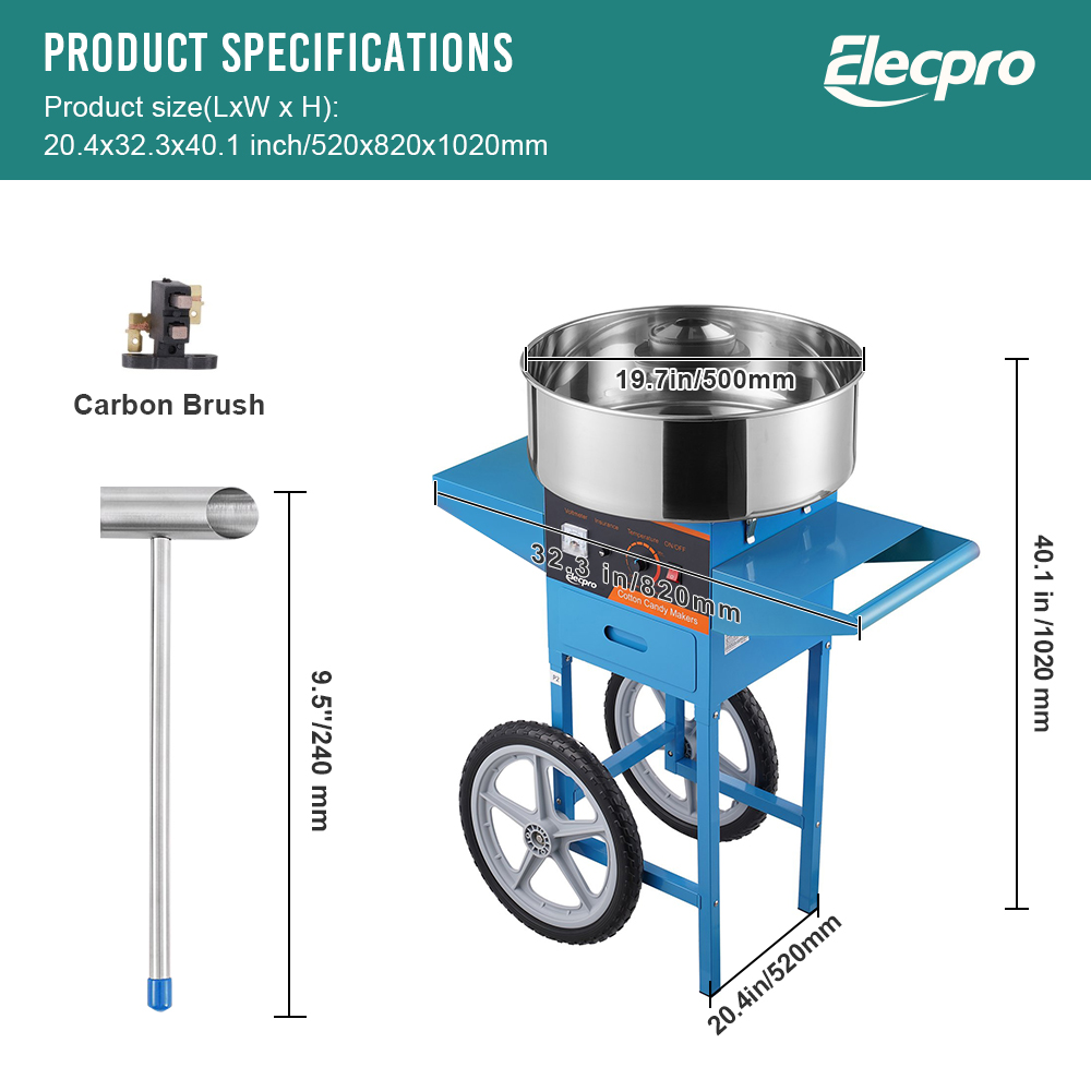 Candy floss maker  with cart (6)