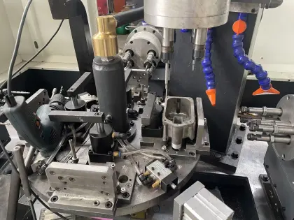 Multi-axis drilling and tapping machine