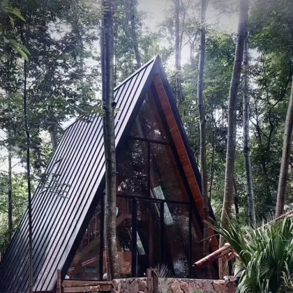 Customized cabin hotel Generic Modern A-Frame Cabin