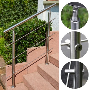 304 Outdoor Waterproof Stainless Steel Steps Handrail