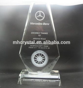 Optical 2d laser glass crystal plaque MH-J0777