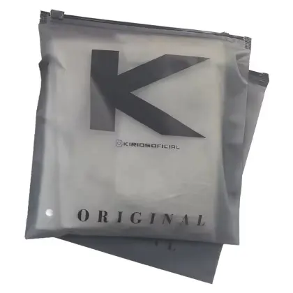 Biodegradable Frosted Zip Lock Slider Packaging Zipper Bags