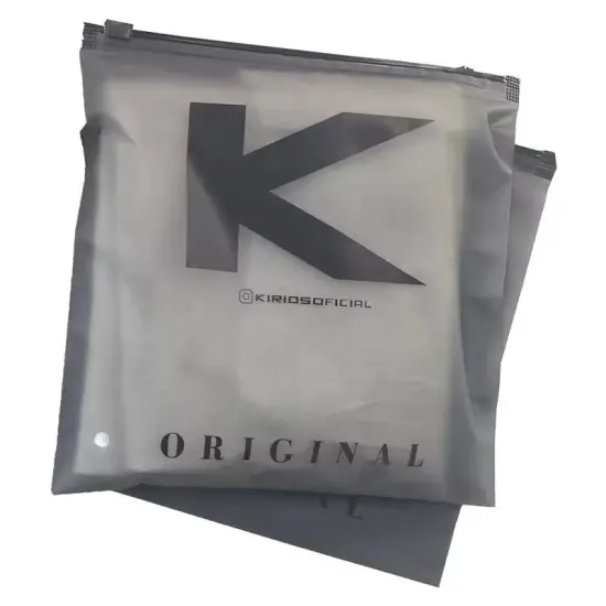 Biodegradable Frosted Zip Lock Slider Packaging Zipper Bags