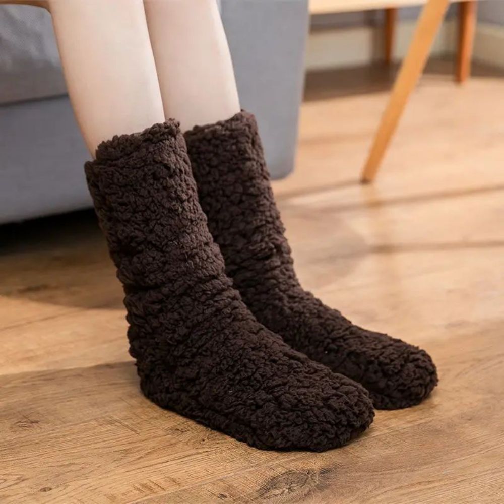 Sherpa Lined Slipper Socks