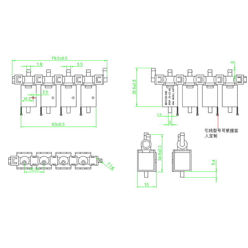 Normally Closed Solenoid Valve For Finger Rehabilitation Device