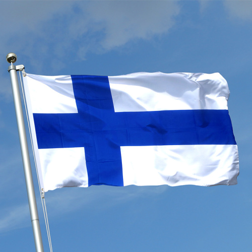 Wholesale 100% polyester national country Finland flag