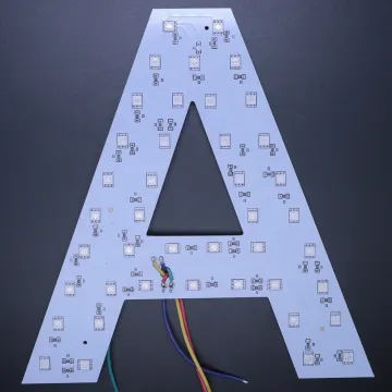 LED Alphabet Letters: RGB 5050 Modules, DC 12V, IP44 - Ideal for Advertising Lighting and Number Signs