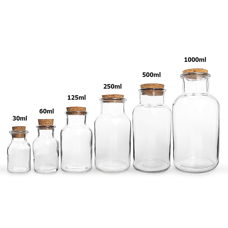 125ml Glass Reagent Bottle With Cork