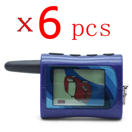 6 Pcs Lcd Remote MA For Scher-Khan Magicar A Two Way Car Alarm System Russian Version Sher Khan Magicar MA Remote Scher Khan