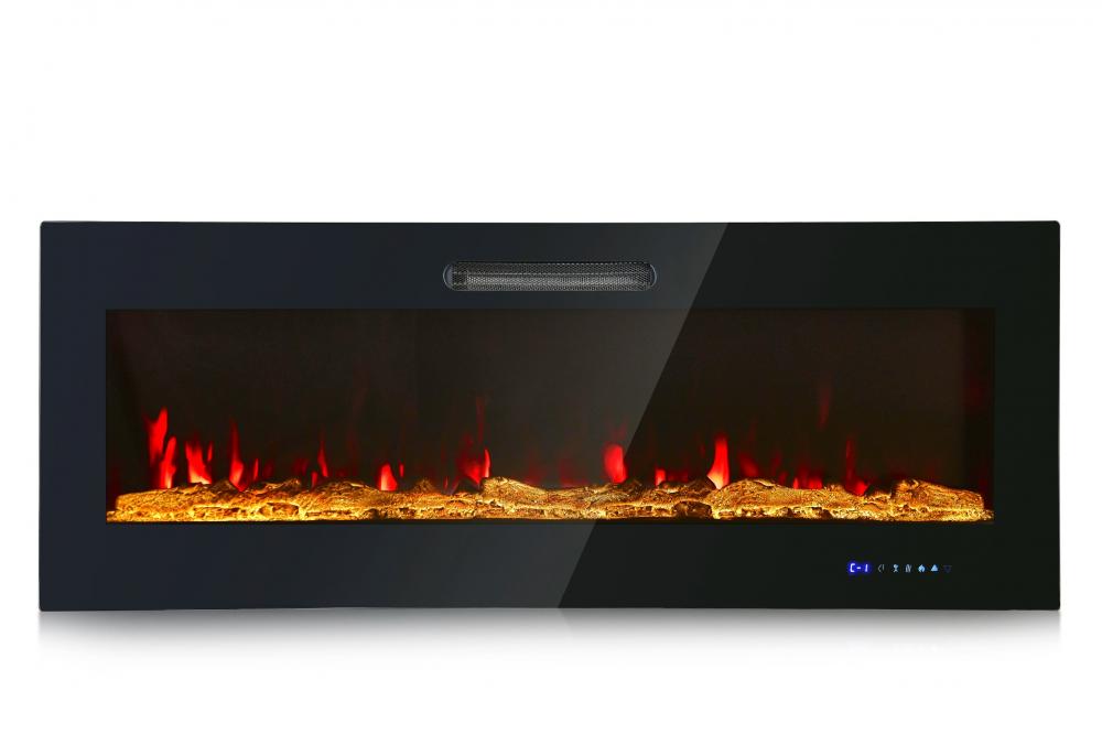 50 Inch Electric Fireplace With 12 Timer Settings