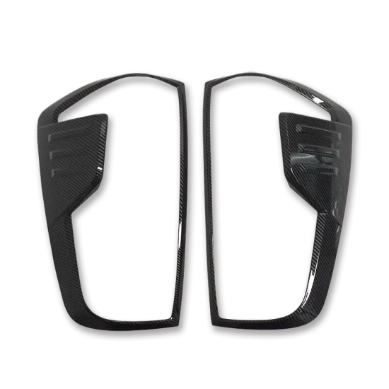Carbon Fiber Black Taillight Lamp Cover for Nissan Navara 2021-2023 4x4 Accessories