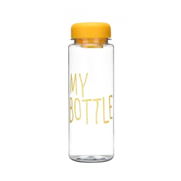 300ml 500 ml plasic AS clear reusable sports water bottle BPA free