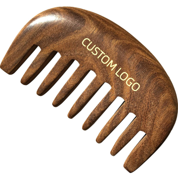 Hot Sale: Customizable LOGO Beard Styling Comb - Affordable Personalized Wooden Magic Hair Comb for Curly Hair