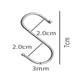Stainless steel kitchen s-type hook