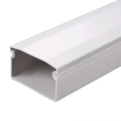 Superior Quality Flame Retardant 80*50mm Wiring Duct 1.8mm Thickness Pvc Cable Trunking