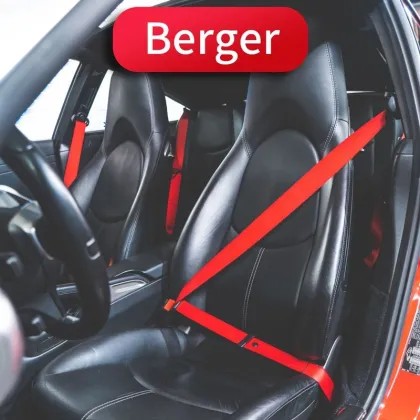 47mm Black Polyester Car Seat Belt Webbing for Safety Belt Replacement