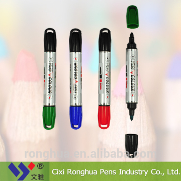 Factory hot sale fashion cute design professional dry eraser double tip marker pen