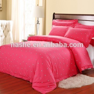 Pink Hotel's bedding sets/Printed Hotel Bedding Sets