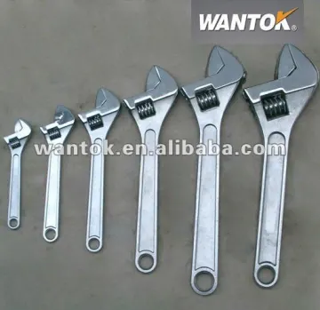 Drop forged adjustable wrench