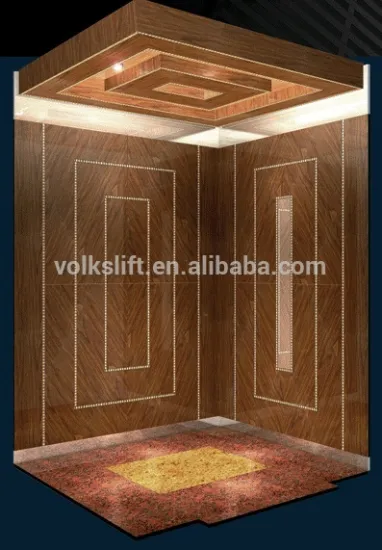 Passenger business elevator/lift wooden mirror finished