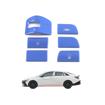 OEM Car Aluminum Alloy Interior Accessories for Hyundai 2021 Elantra Headlight Adjustment Button Sticker Decoration