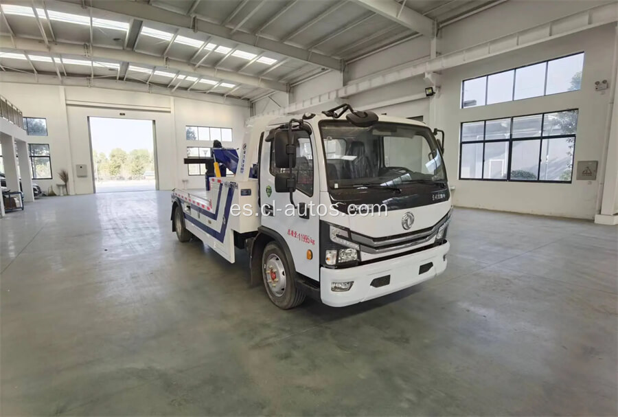 Dongfeng Mini Rollback Trucks Integrated Tow and Crane Wrecker Road Rescue Towing Truck