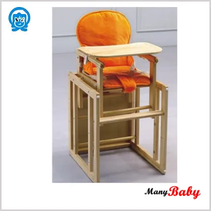 2015 new baby wooden chair, adjustable baby Dining Chair,wooden baby high chair,portable baby chair,baby feeding chair factory