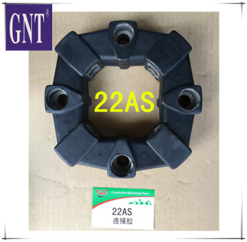 excavator parts SK55 engine 22AS rubber coupling assy