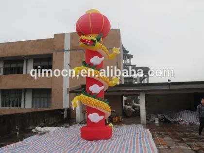Festival inflatable Panlong column inflatable pillar decorated with dragon inflatable arch