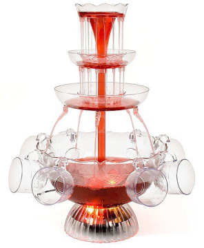 CHOCOLAZI ANT-8010 3 tiers Plastic Home Punch bowl cocktail wine fountain Cocktail fountain