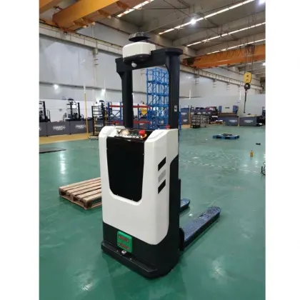 1.4T Electrical Automatic AGV Stacker for Narrow Aisle Driving