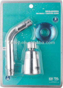 Bathroom faucet accessories ABS simple shower head with stainless steel shower head with arm