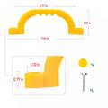 놀이터 안전 플라스틱 등반 잡아 핸들