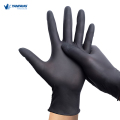 Guantes de nitrilo de alimentos desechables en polvo negro verde