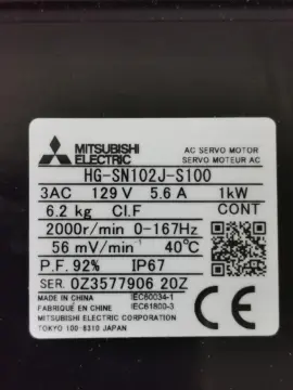 HG-SN102J-S100 Mitsubishi Encoder Servo Motor Modular