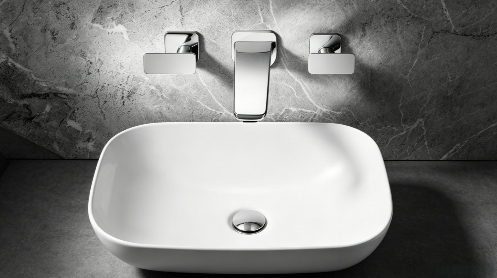 Wall mounted basin tap