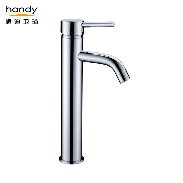 Single lever curved mouth heightened basin mixer taps