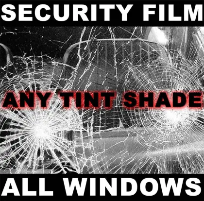 Security Transparent Bulletproof Safety Film for Glass Protection - 4/8/12mil