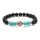 Gemstone Evil Eye Volcano Bracelet de lave