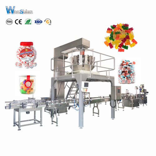 Soft Candy Bottle Cans Weighing Packaging Machine
