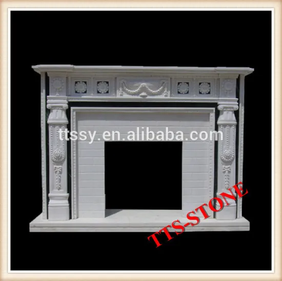 Stone carving fireplace surround