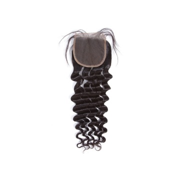 High Quality Peruvian Brazilian Virgin Hair Loose Deep Wave Hairstyles Bundles Thin Skin 4x4 Lace Closure