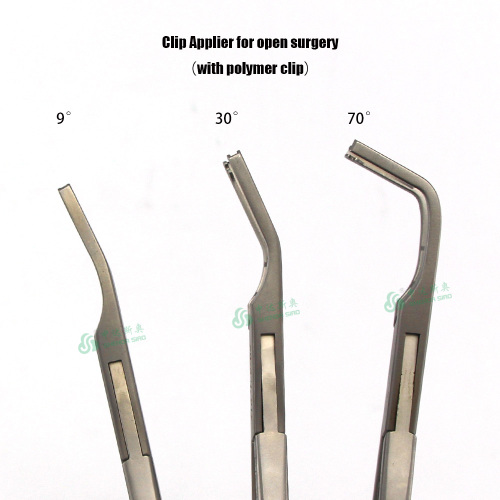 Surgical applier plastic clips applicator for open surgery