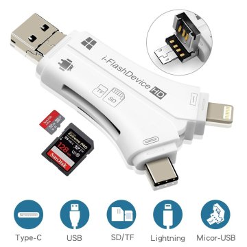 4 in 1 i-Flash Device Adapter for iPhone