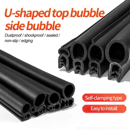 side bubble door anti-collision silicone rubber sealing