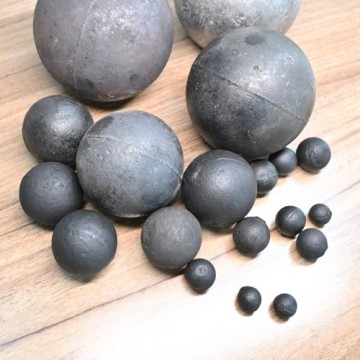 Durable forged grinding balls of various sizes
